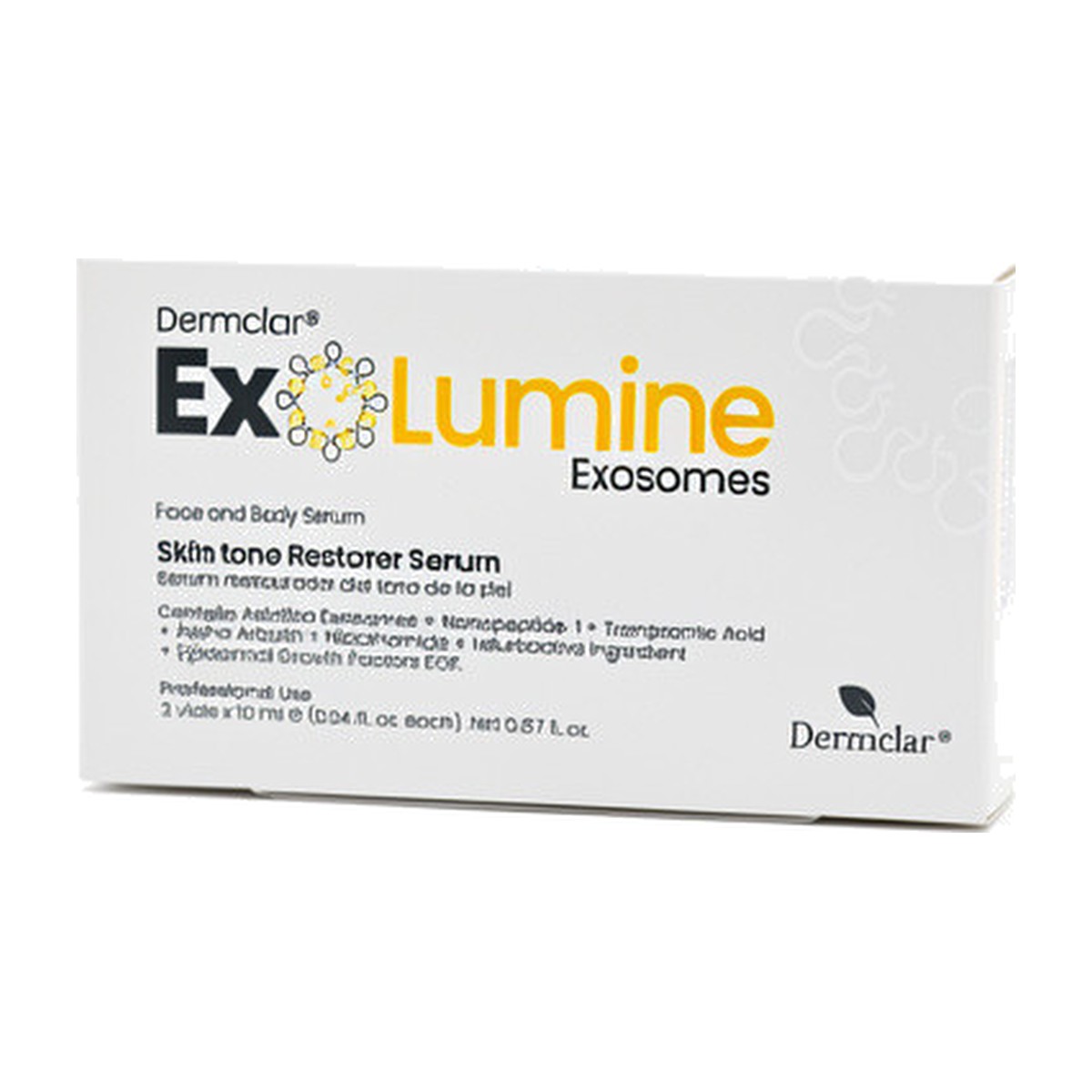 ExoLumine exosoma vial por 10 ml Dermclar