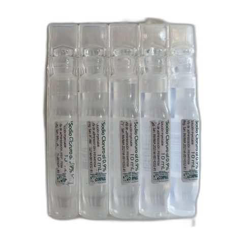 Salinas, 0.9%, 10 ml para toxina — Supermercado Medico